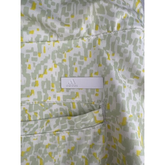 Adidas Womens Athletic Skort Size S Light Green & Yellow Abstract Print - Picture 4 of 6